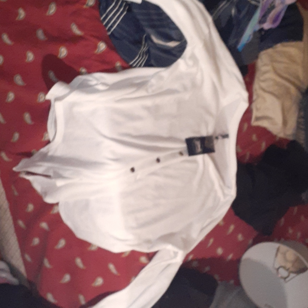 Dressy button down sweater shirt